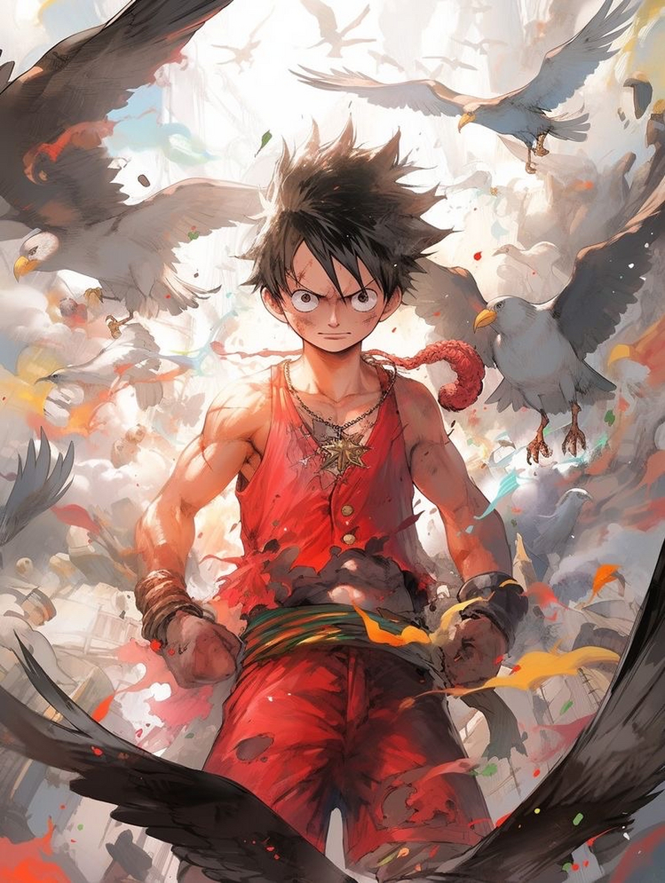 动漫# #海贼王#  草帽少年,热血无敌[前面的别走] 周五了,冲冲场