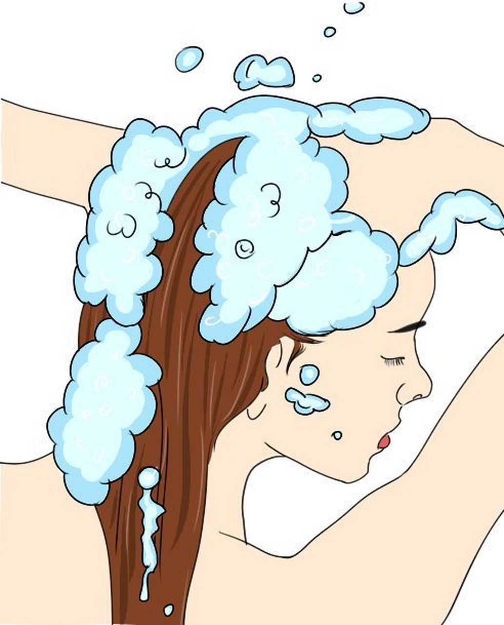 超过两天时间不洗头会使头发变得更油更容易出现头屑