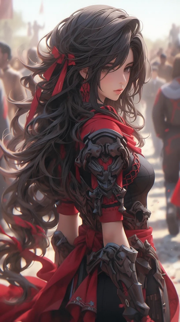 女战士的壁纸,不多见 #动漫壁纸