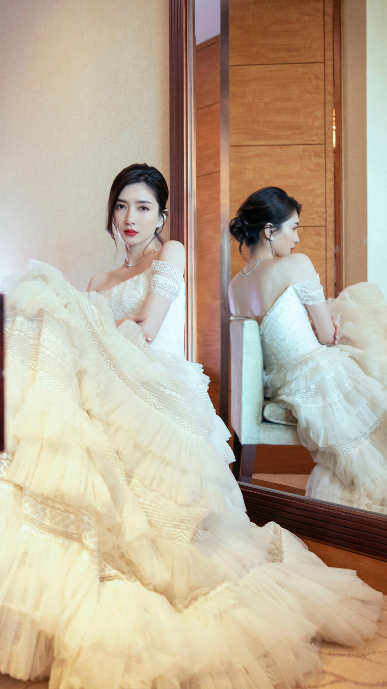 演员江疏影,气质出尘,肤白貌美,来看美照