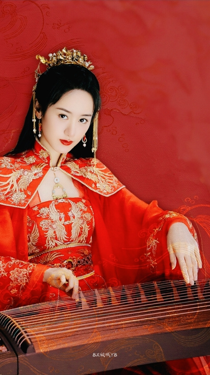 袁冰妍古装壁纸第二弹 红衣新娘,靓![心][心][心]