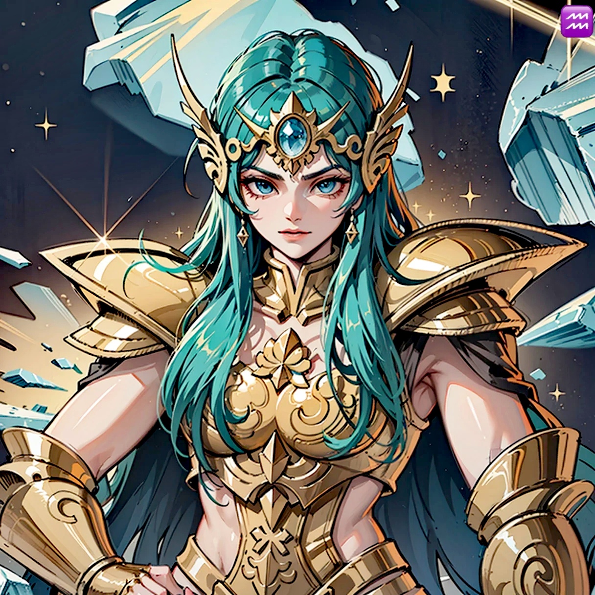 ai创作:女版十二黄金圣斗士