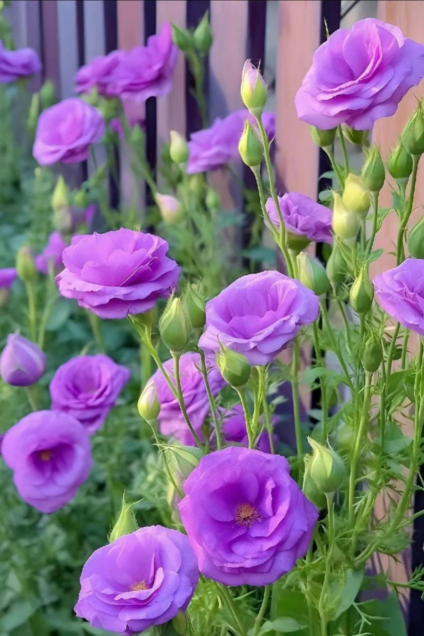 紫色的洋桔梗,光鲜亮丽