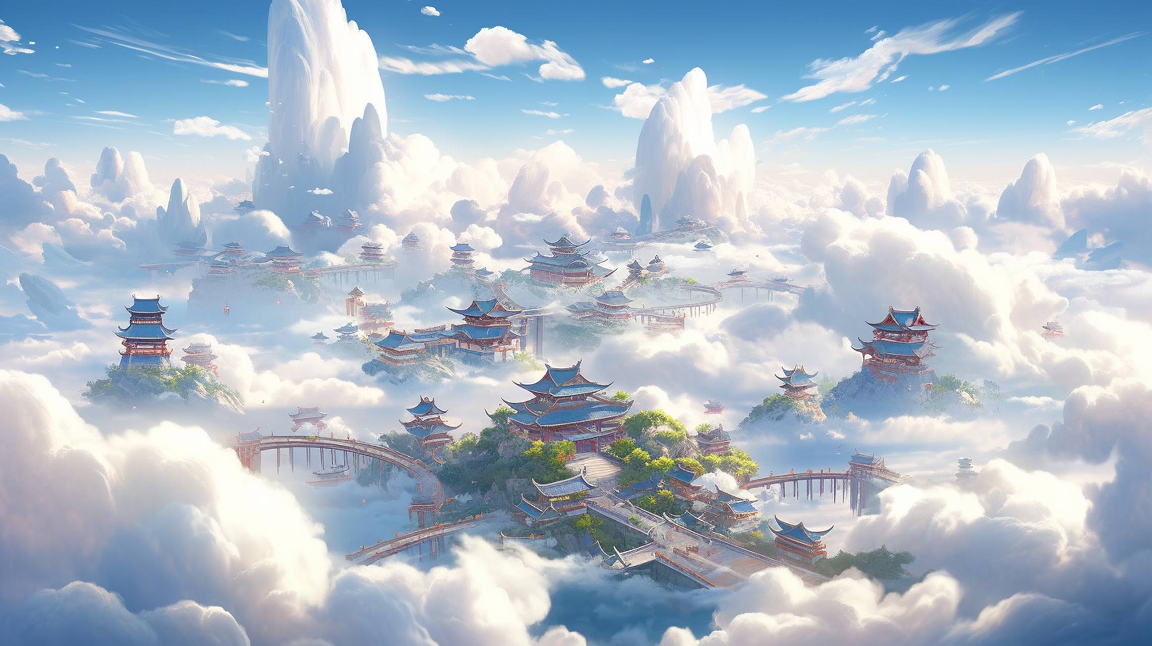 修仙圣地#ai绘画# #场景# #玉骨遥