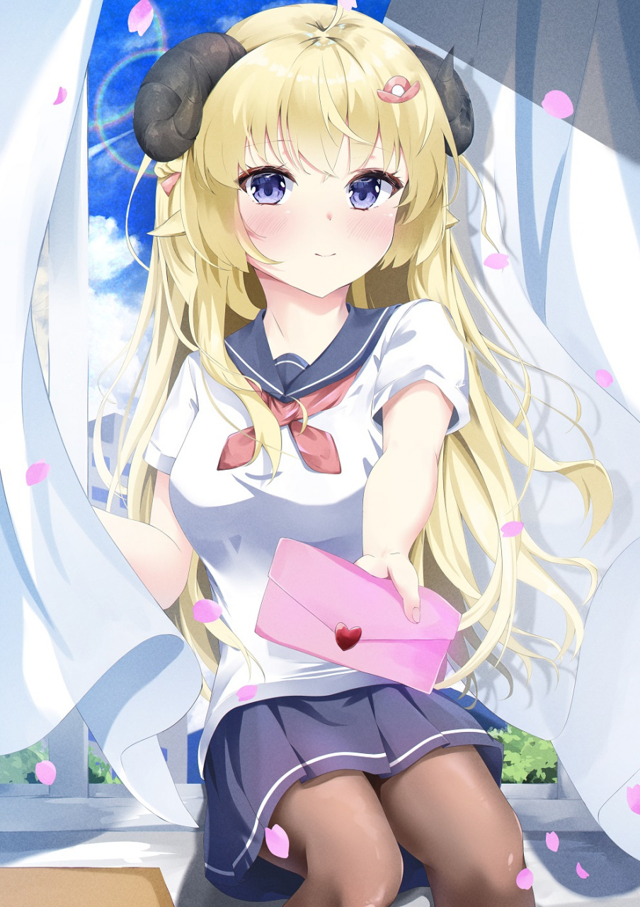 萌妹告白,角卷绵芽 画师:aizawa★藍沢津(ツ)#二次元美图# #我爱二