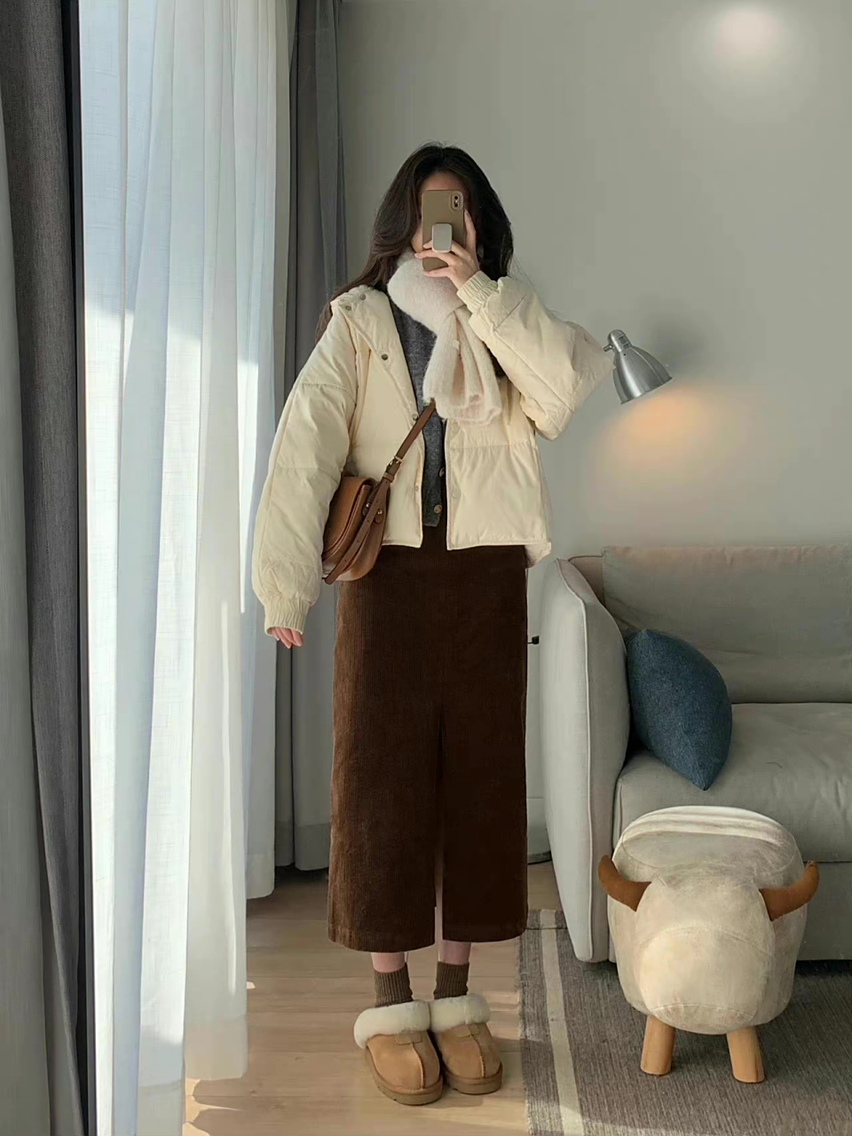 保暖又时尚的温柔慵懒风穿搭#绽放计划 不得不说阔腿裤几乎可以