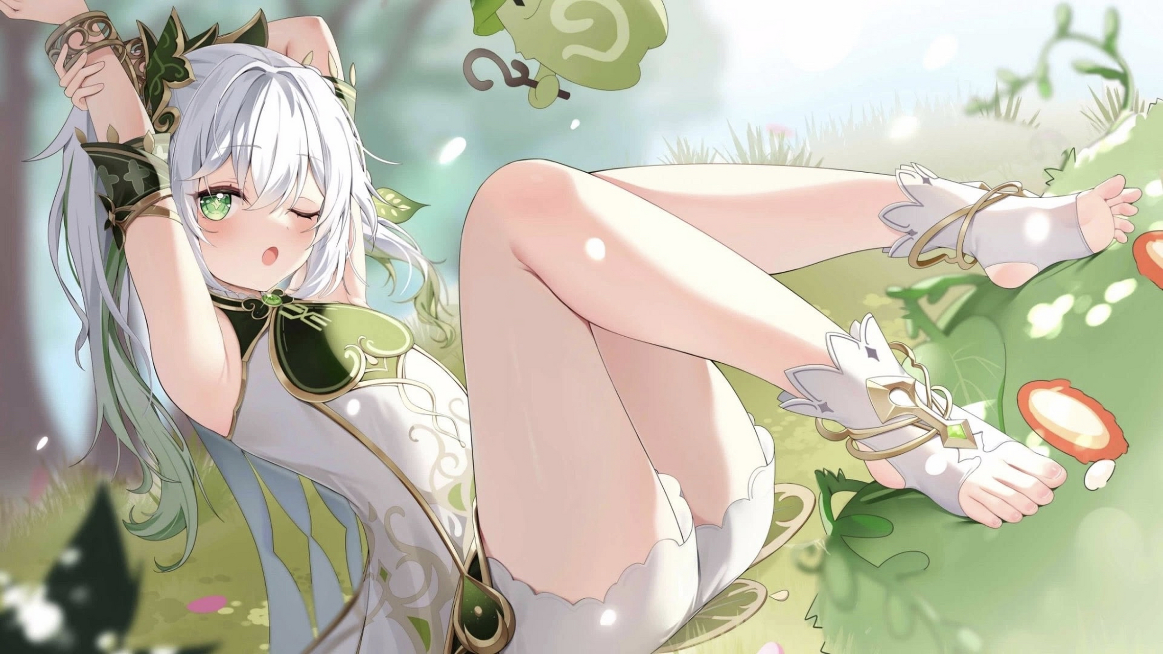 的午间休憩时刻……旅行者,能麻烦你充当一下我的抱枕吗[哈欠]#原神