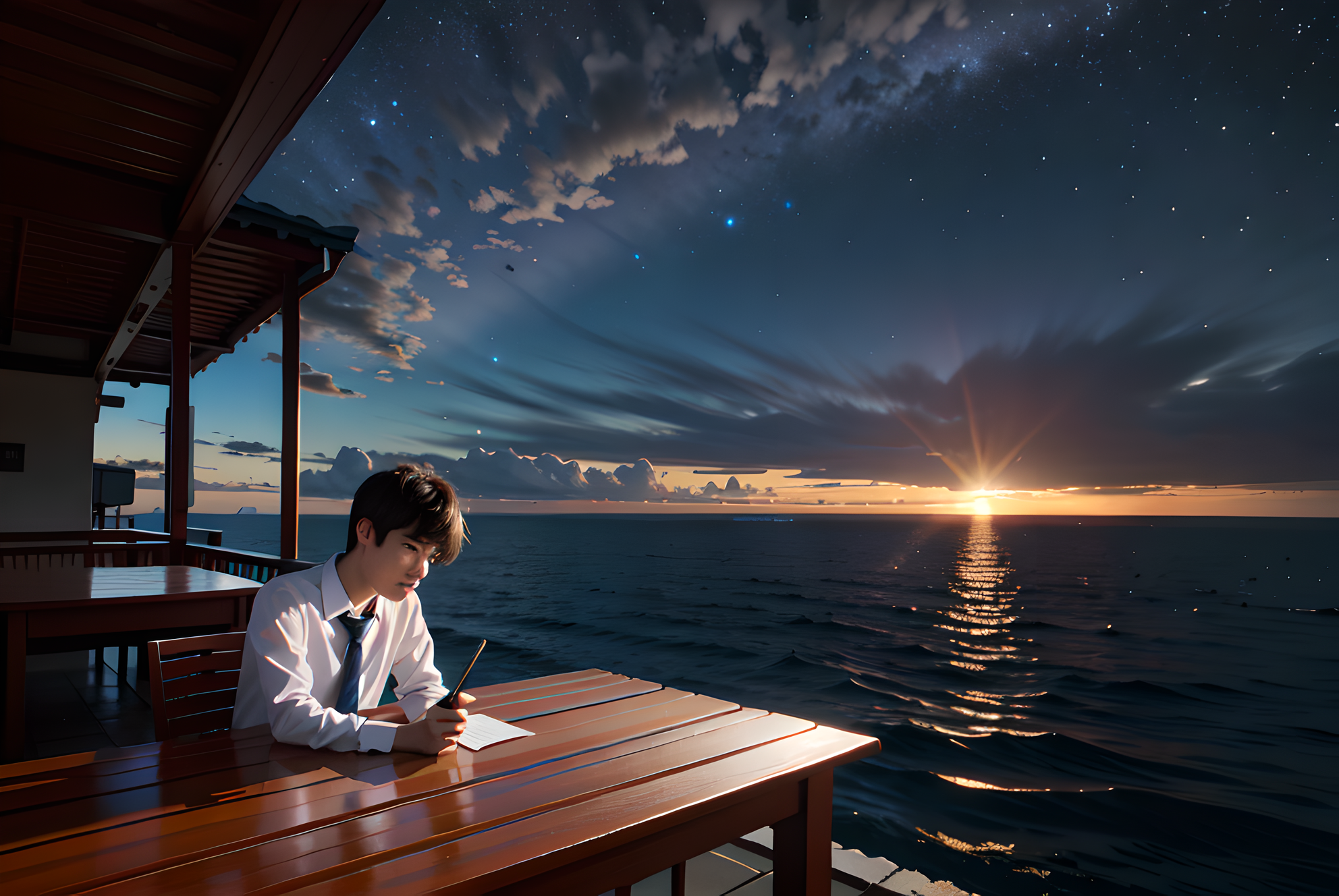 ai绘画︳六月高考,追光少年踏入赛场,披星戴月,收获满载