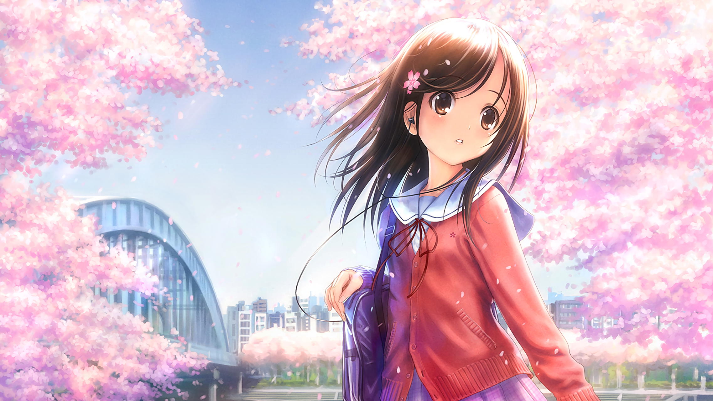 花季少女 学生时代#二次元美图# #动漫美图