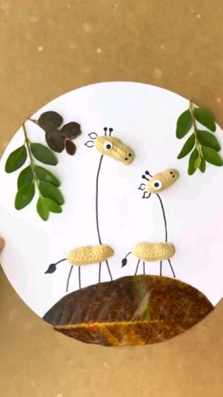 用花生壳做了一幅画,这个创意还不错吧?-度小视