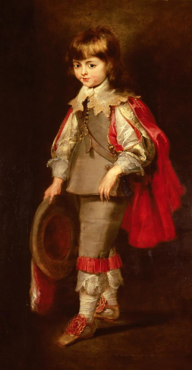 人体油画作品欣赏——鲁本斯作品  这幅画描绘了一个可爱的小男孩,身