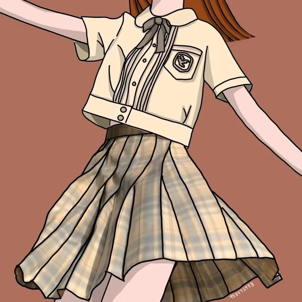 超高清jk制服动漫女生头像