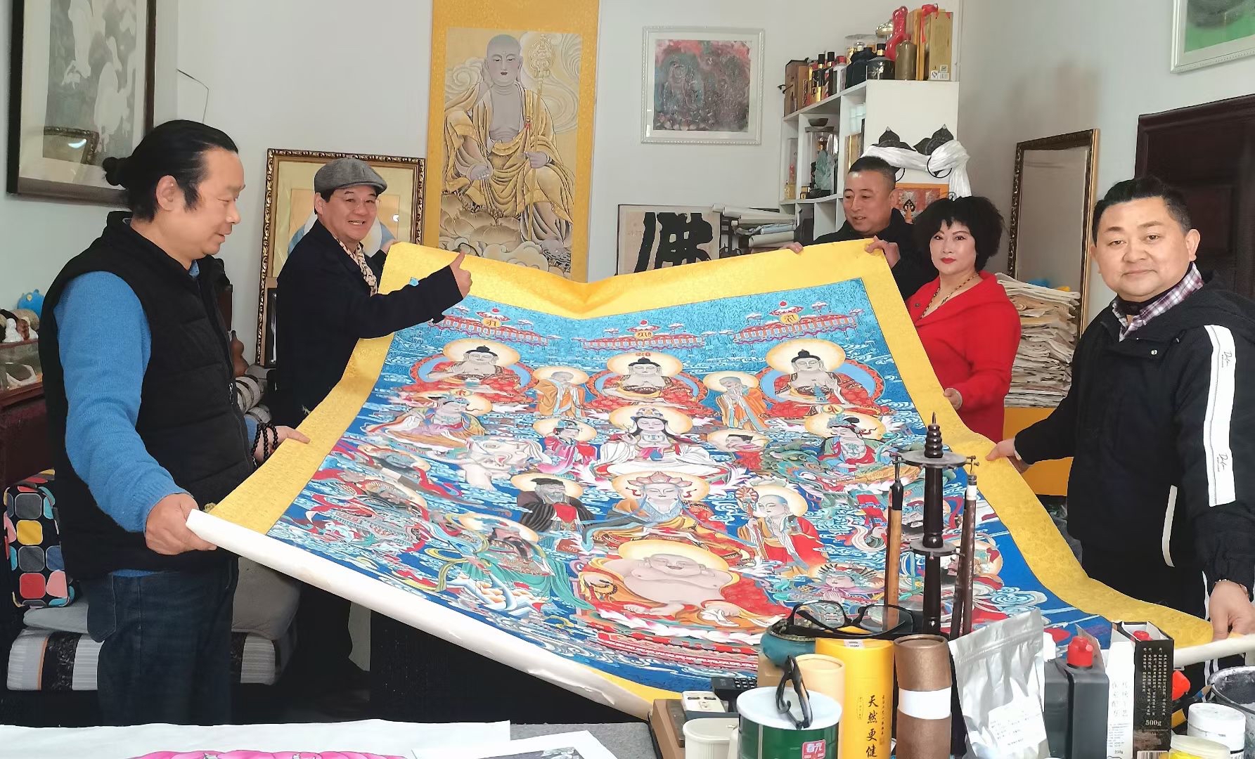佛像艺术画家田勇老师作品展示