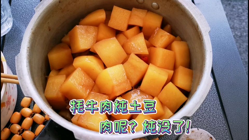 川藏线到康定,做牦牛肉炖土豆,肉呢?偷吃了?