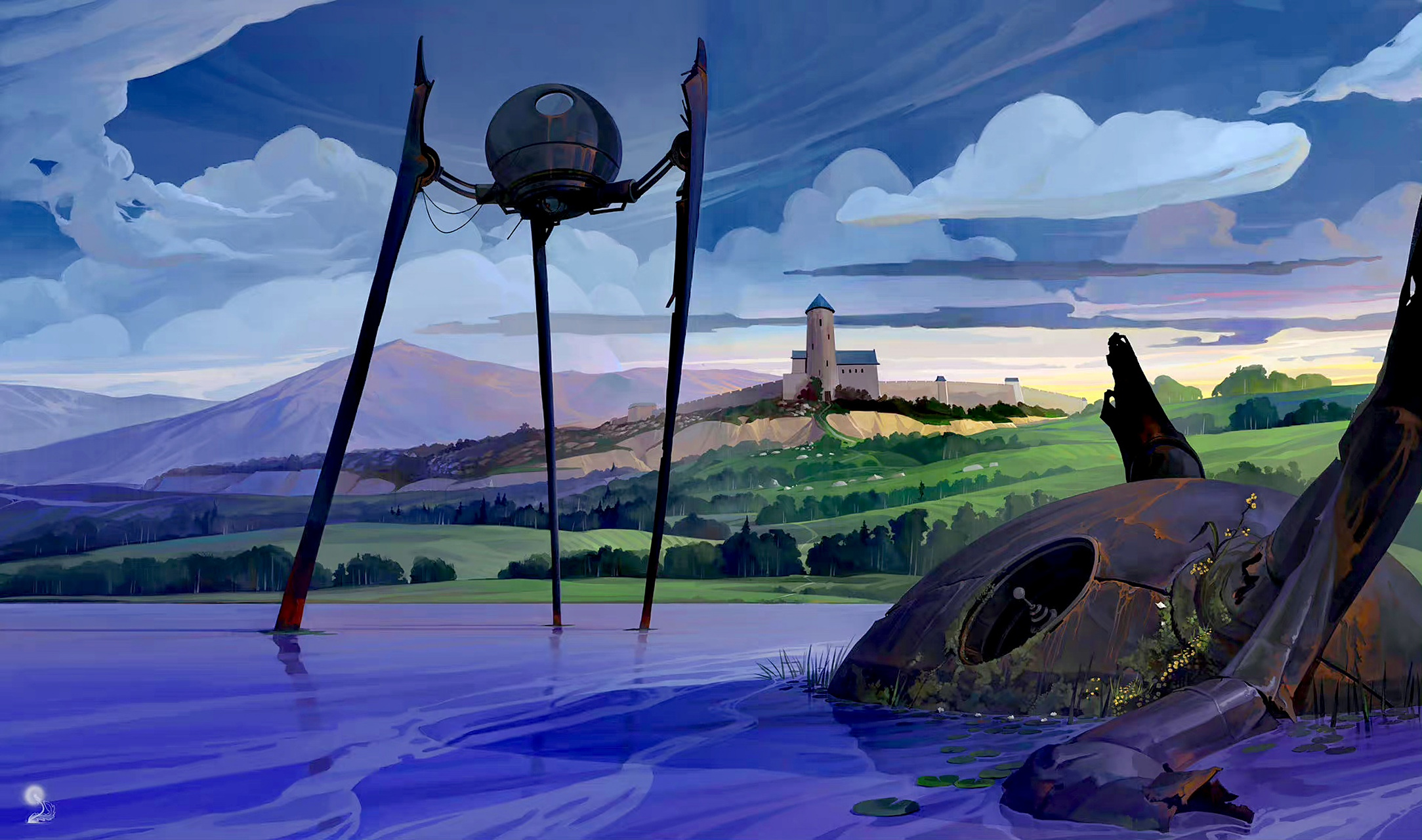 画家igor artyomenko概念场景设计欣赏,用细致的笔触描绘了现实与虚幻