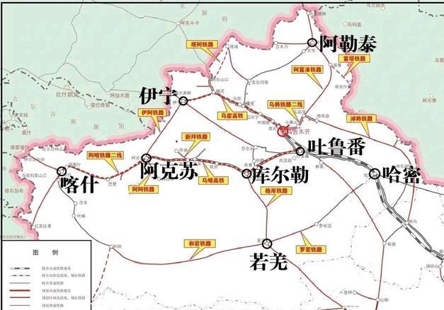 新疆克州地州將在未來建兩條國際鐵路,其中中吉烏鐵路與中巴鐵路