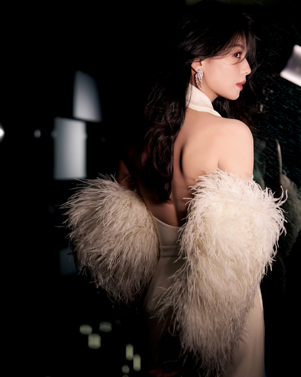 刘涛白色连体裤#优质作者榜