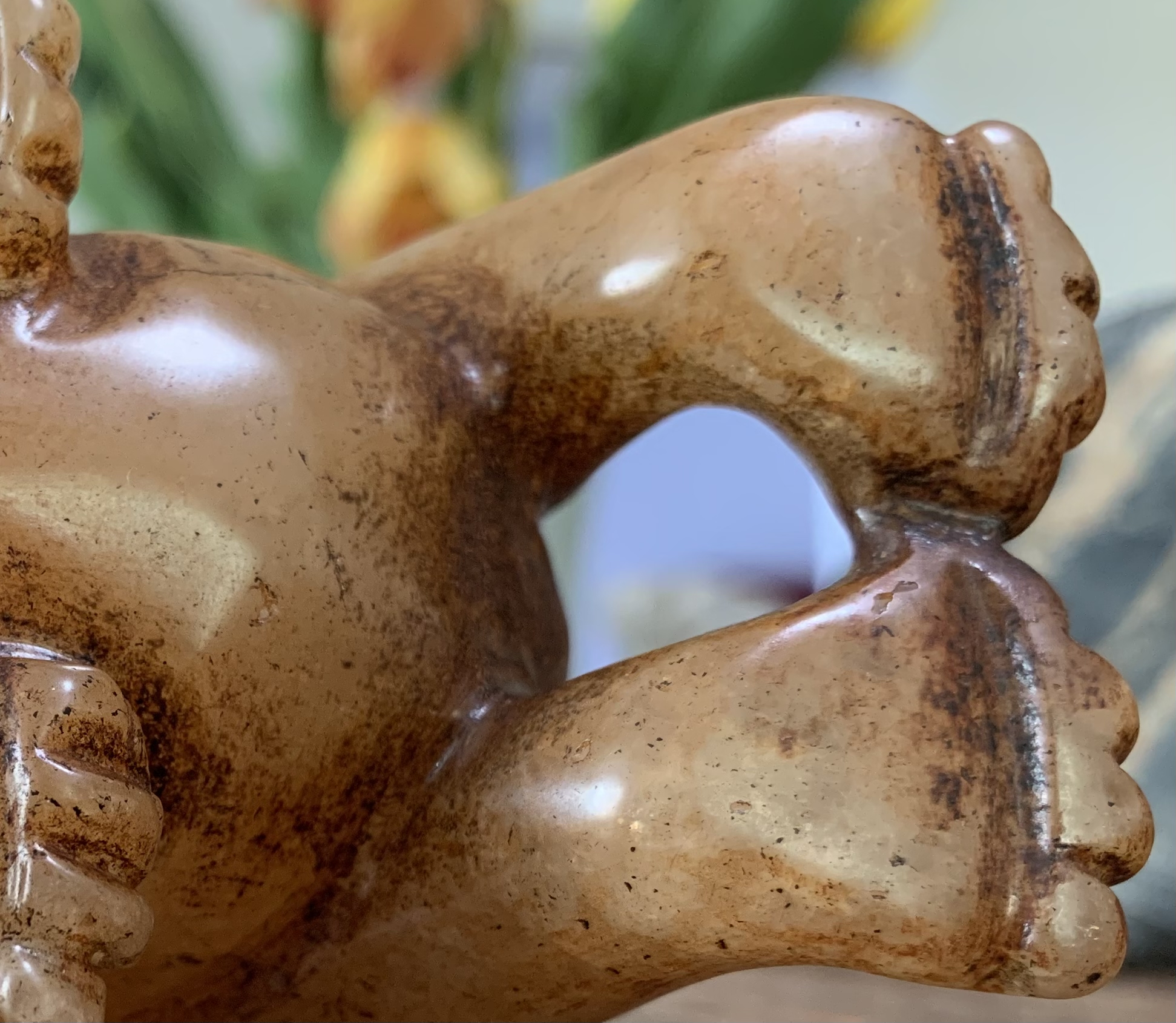 古玉古水晶 汉代水晶熊镇