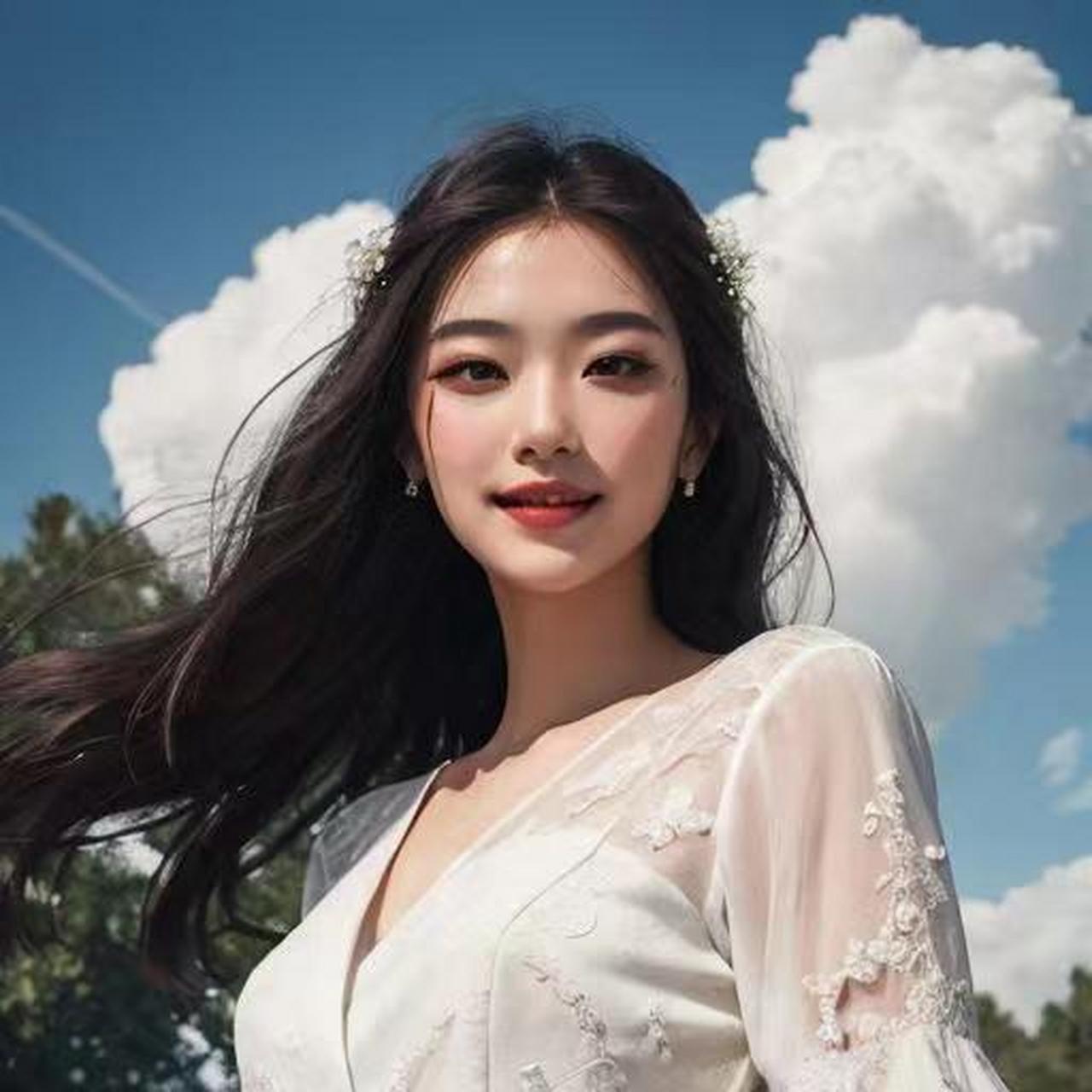 邻家小妹型美女梦竹是那种看起来非常清新,自然,可爱