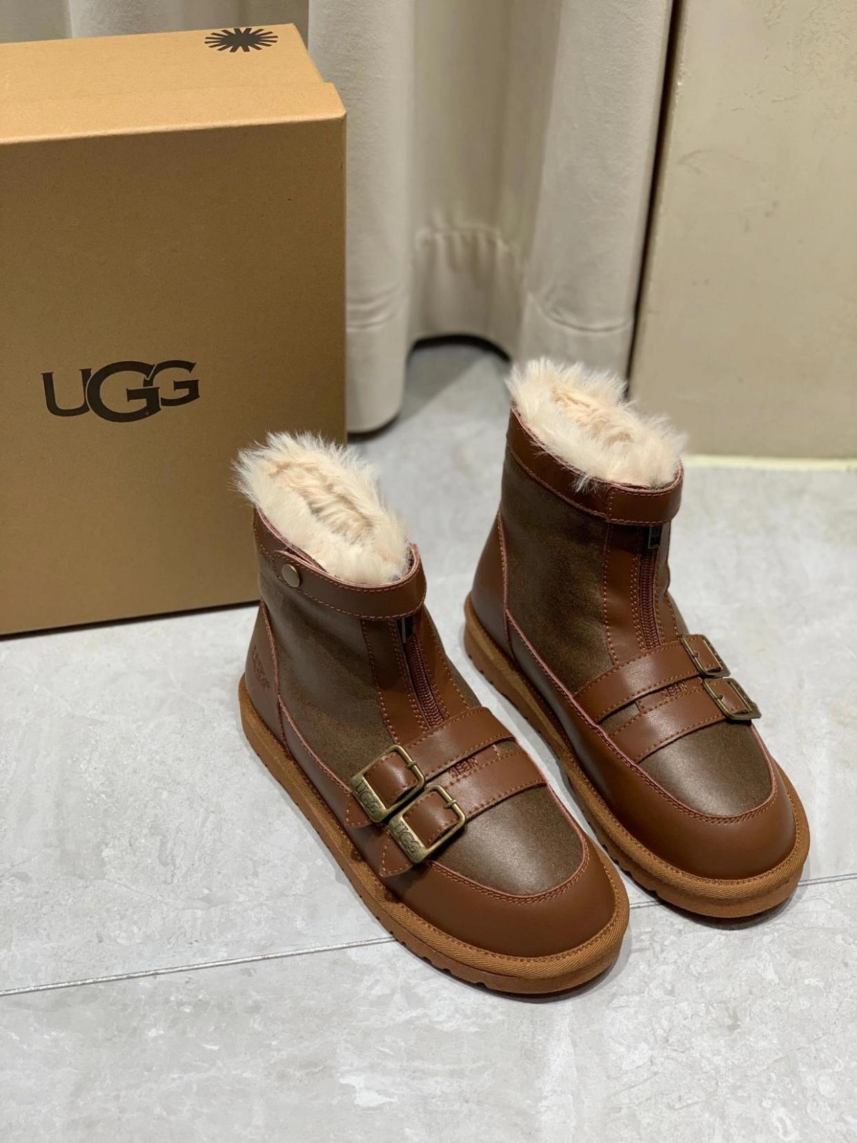 ugg机车双皮扣雪地靴