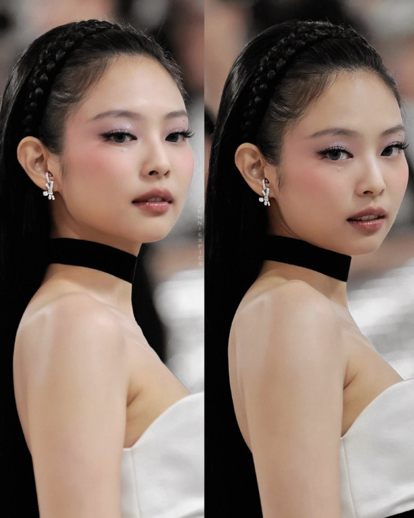 jennie山茶花白裙