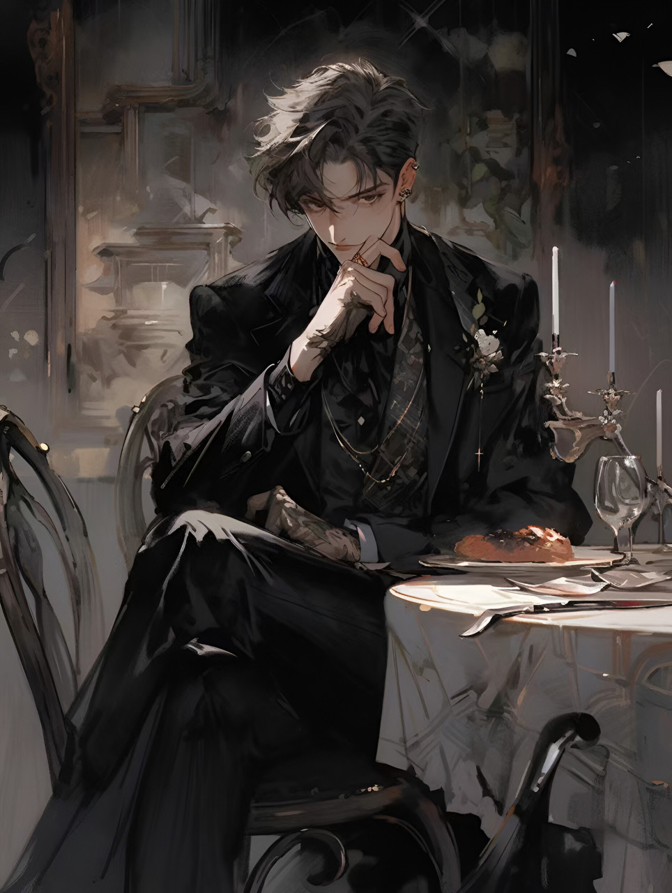 哥特风公爵 #二次元# #ai共创计划# #ai绘画