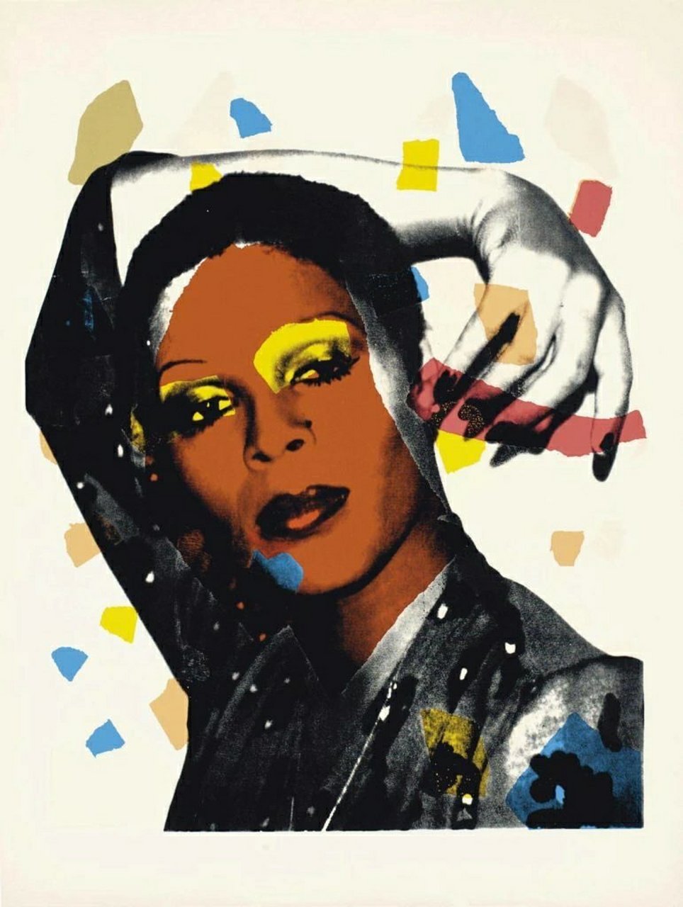 安迪·沃霍尔《女士们先生们系列》,丝网印刷,1975年 ▼  #波普艺术