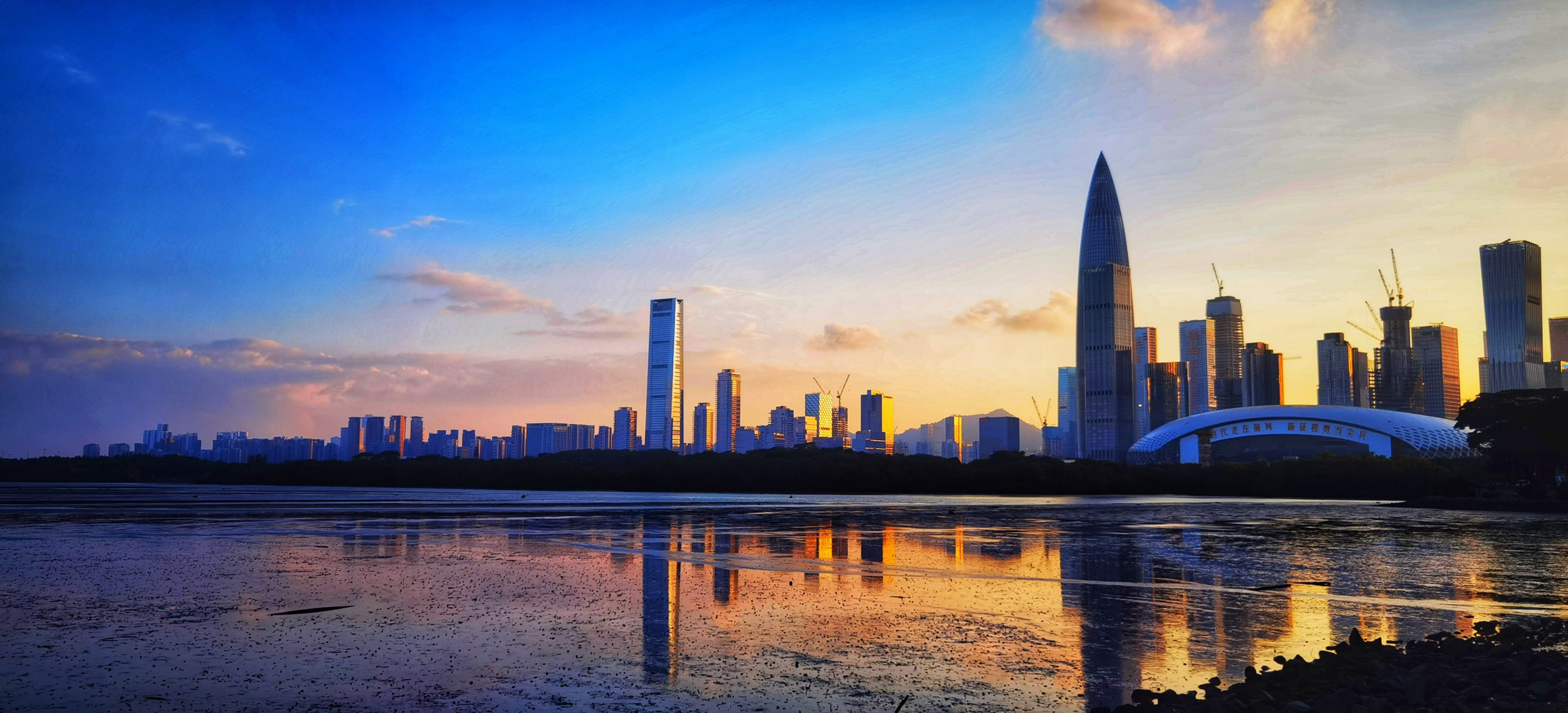 深圳湾公园夜景