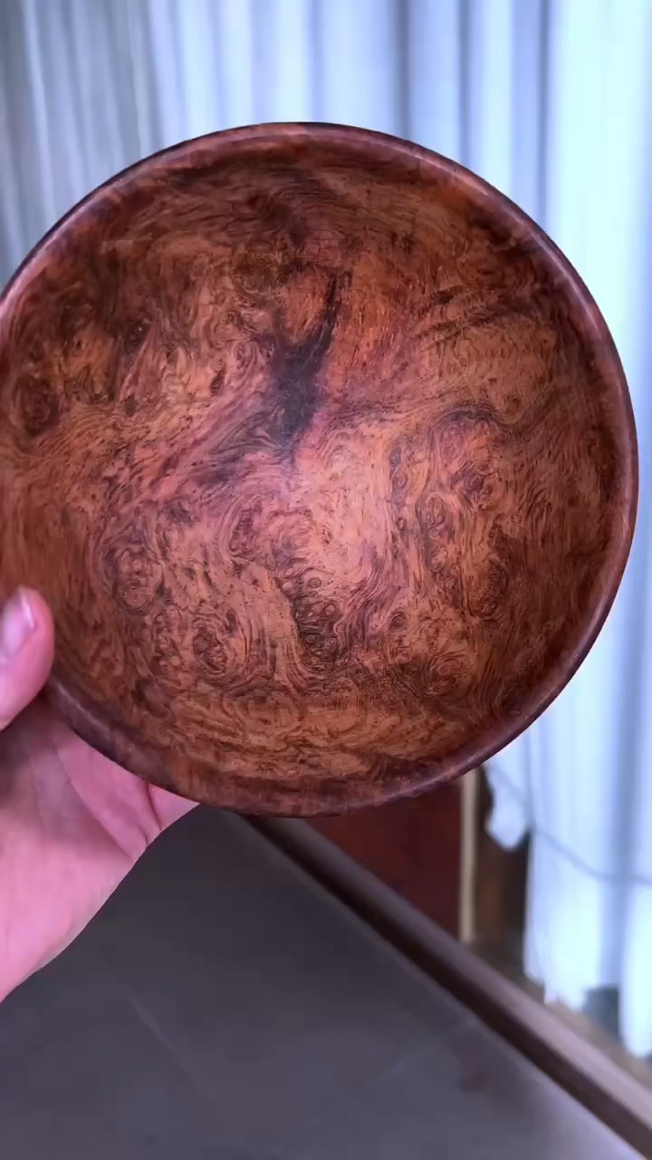 藏品 黄花梨瘿木聚宝盆