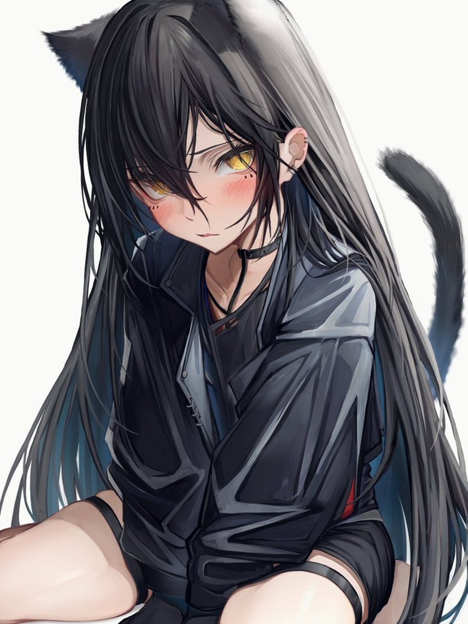 ai绘画# 黑猫少女[色]