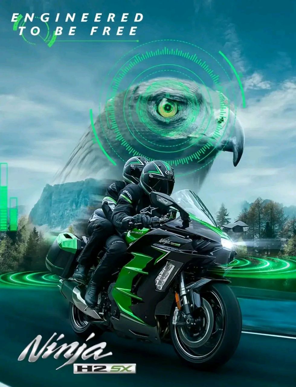 新手最合适川崎ninja h2 售价约42万 发动机:直列四缸icon四冲程水冷