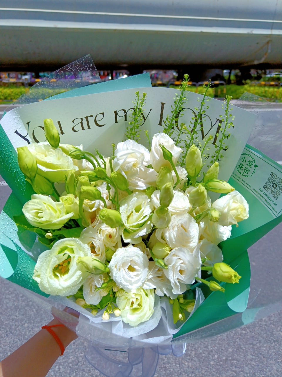 桔梗花束 桔梗又名无刺的玫瑰,  花语是:永恒的爱 超适合送恋人