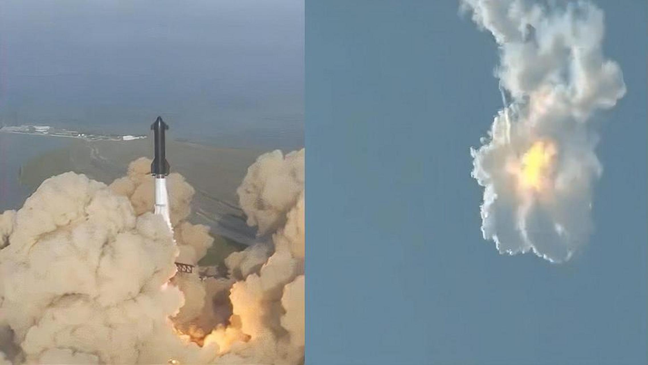 发射失败"据外媒报道,由spacex研发的运载火箭系统"星舰"当地时间20日