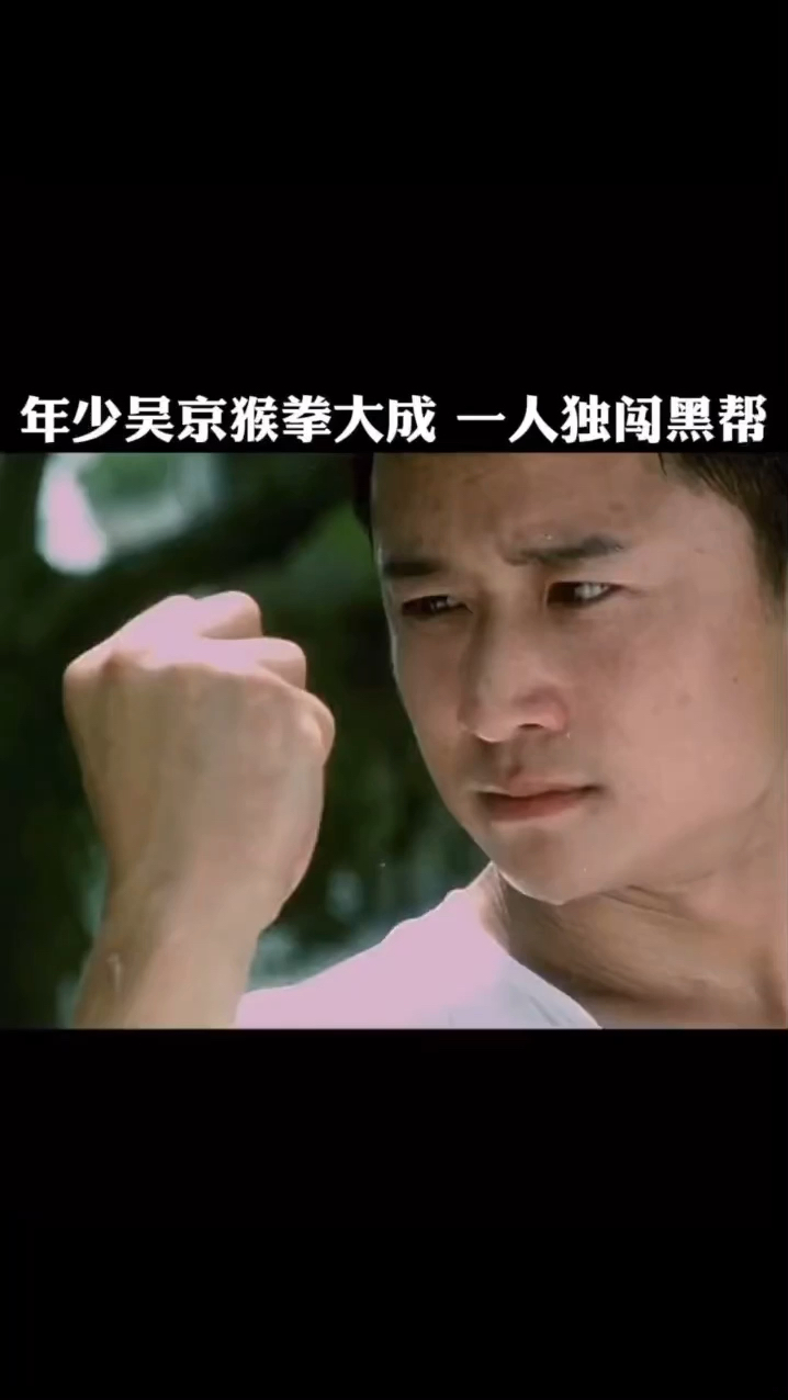 年少的吴京刻苦训练终于练成醉猴拳替师傅报仇