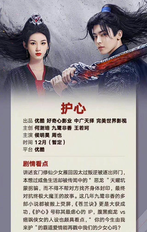 《护心》演员表及角色介绍:奇幻,悬疑,爱情交织的冒险之旅