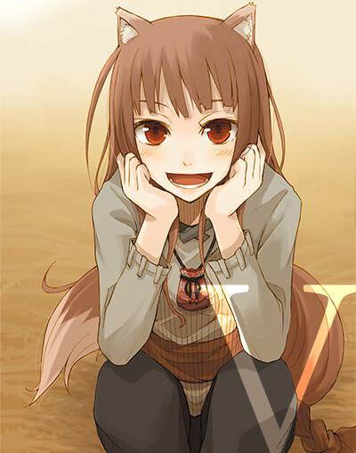 动漫《狼与香辛料》赫萝壁纸图片(没人写赫萝自己写点望过审)