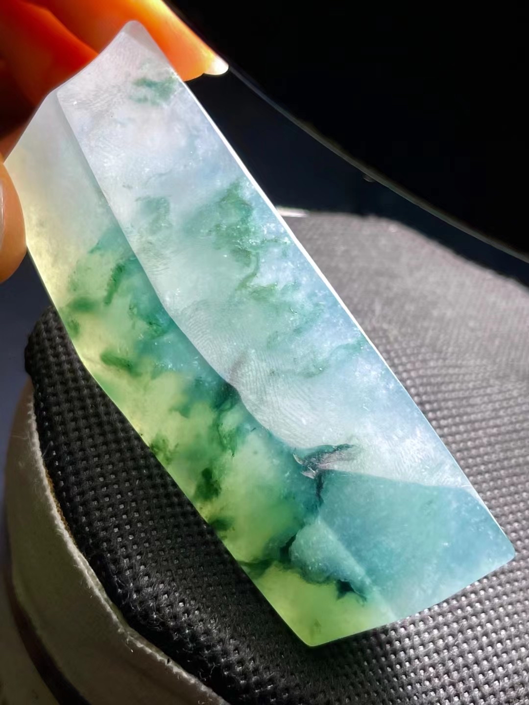 翡翠原石 料冰飘花