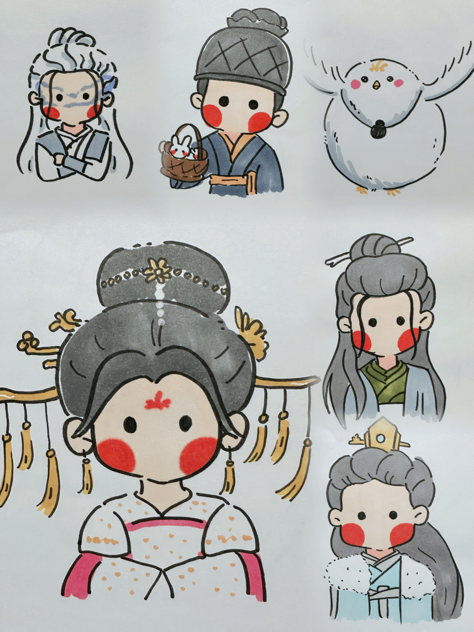 长相思简笔画版 能看出来我画的是谁吗#简笔画# #长相思# #电视剧