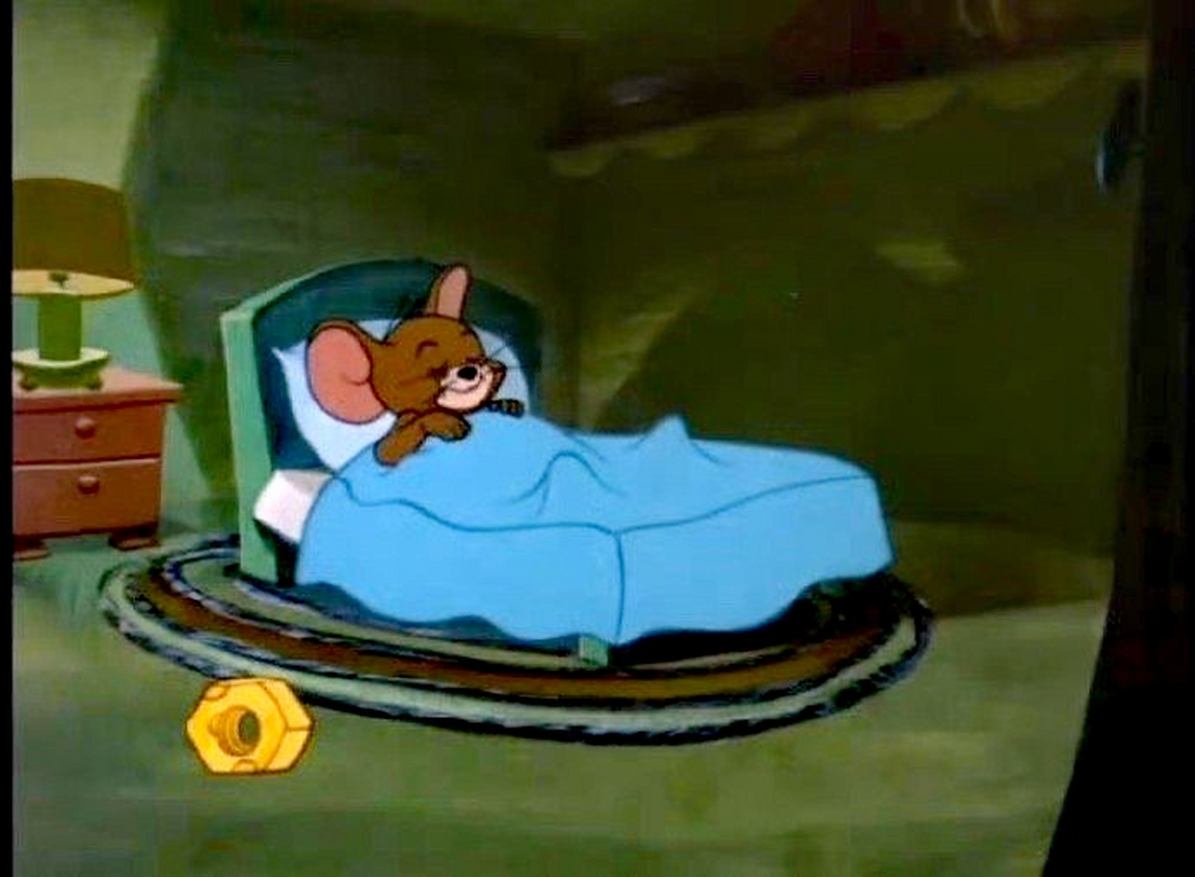 盘点一下《猫和老鼠》中杰瑞睡过的床,貌似每一集都不太一样.