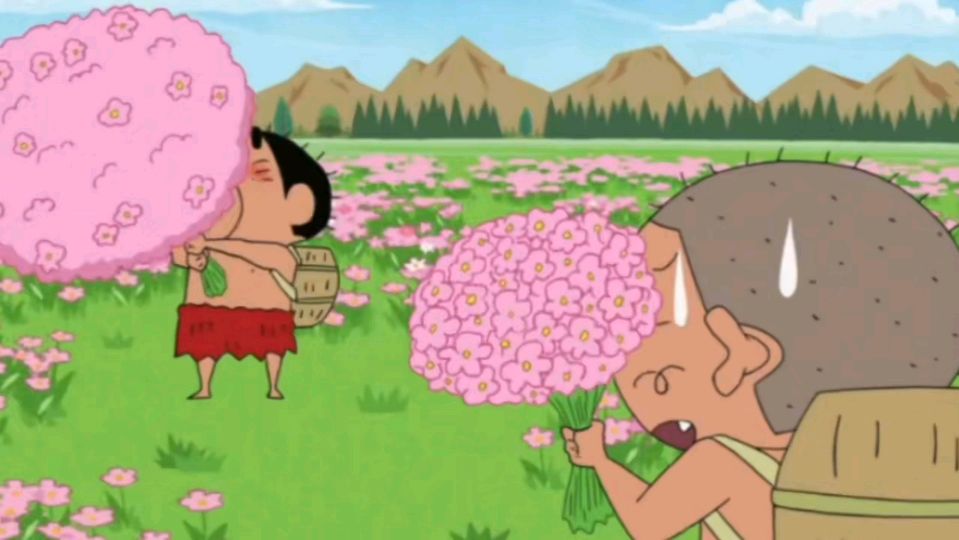 蜡笔小新远古时期:原始人正男的眼泪,却凝结成了天上的繁星!
