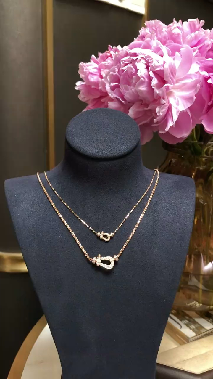 fred 马蹄扣项链大小叠戴太美了#项链#高端轻奢饰品#同城-度小视