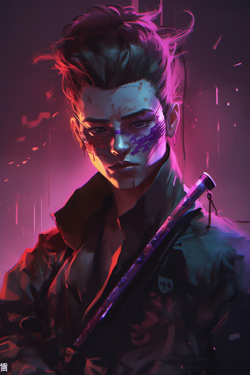 影武者#ai绘画# #帅哥# #壁纸