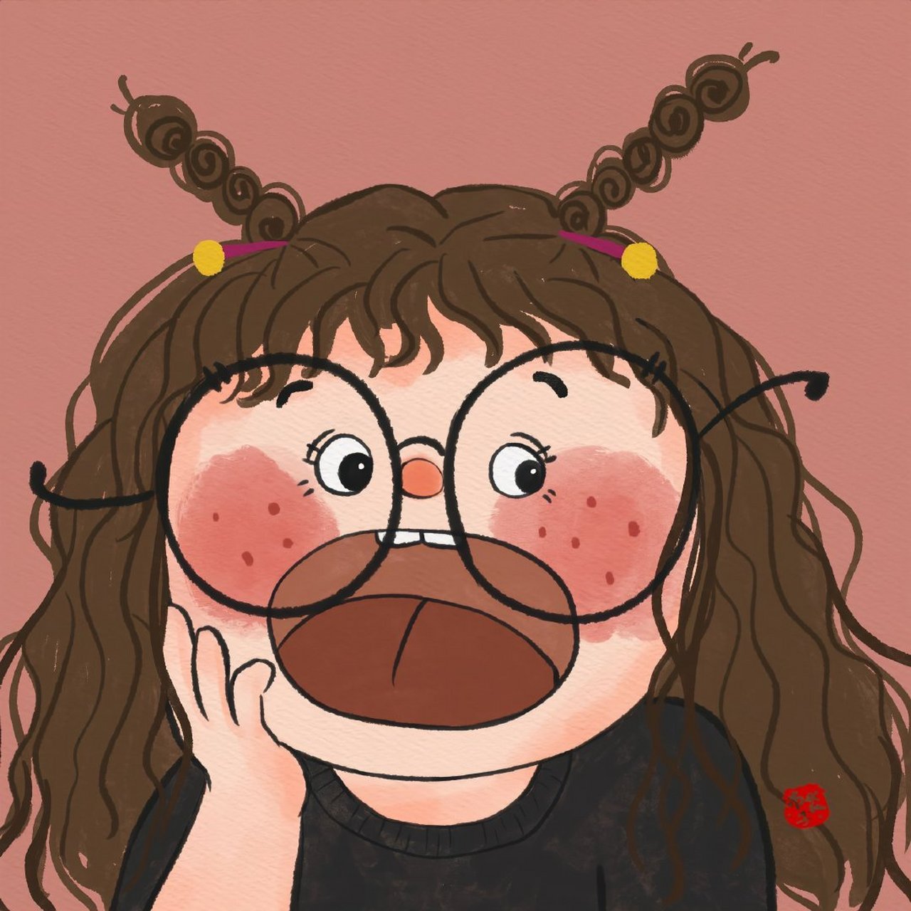 q版大头323032333635插画头像 676767