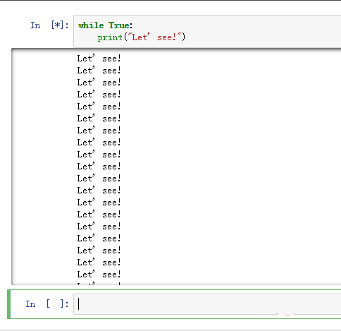 python如何结束无限循环？