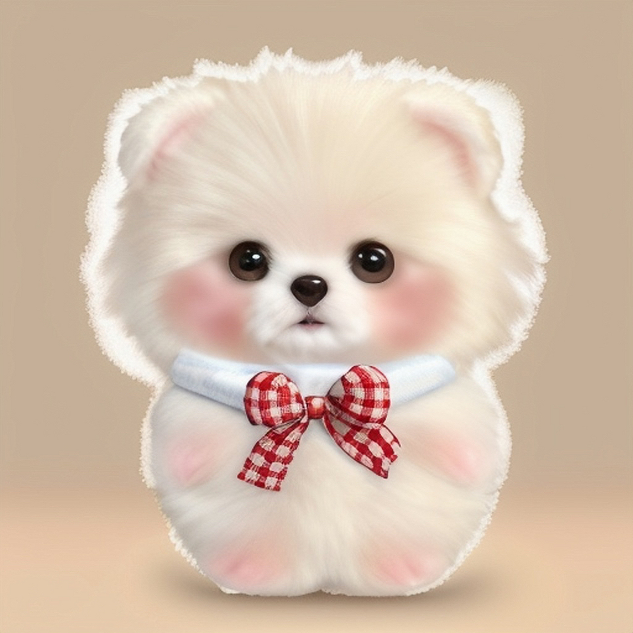 汪～汪!奶油小狗狗向您说"七夕快乐"啦～ #狗狗头像# #治愈不开心