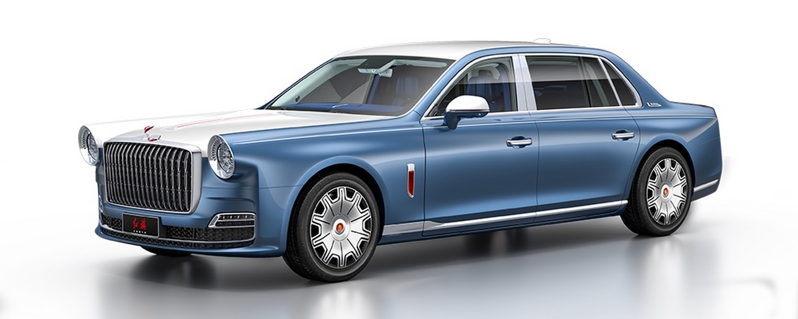 全新红旗l5开启预订,车长近6米,升降立标,金葵花标识,24k镀金珐琅烤漆