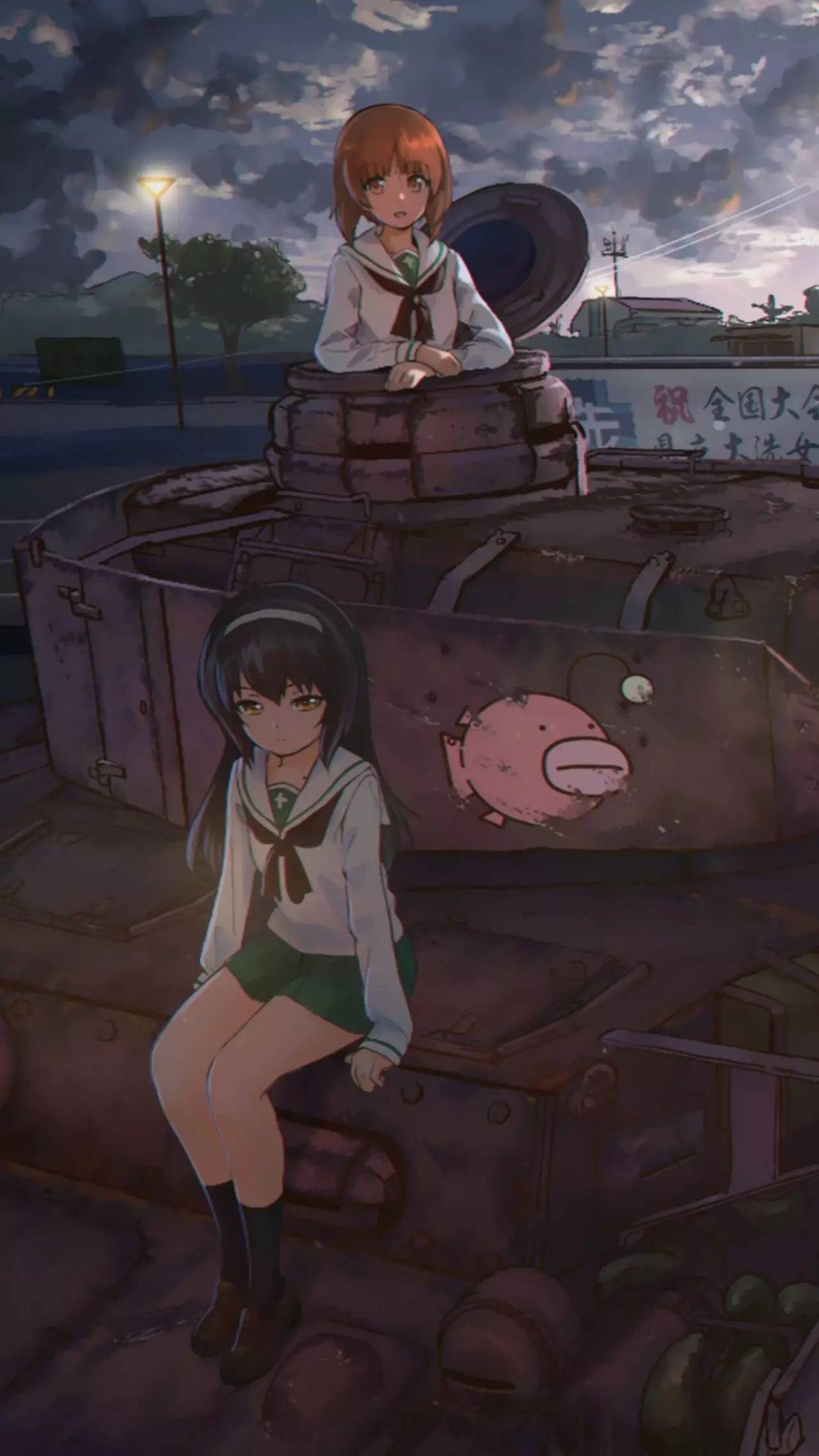 少女与战车壁纸,记得收藏.