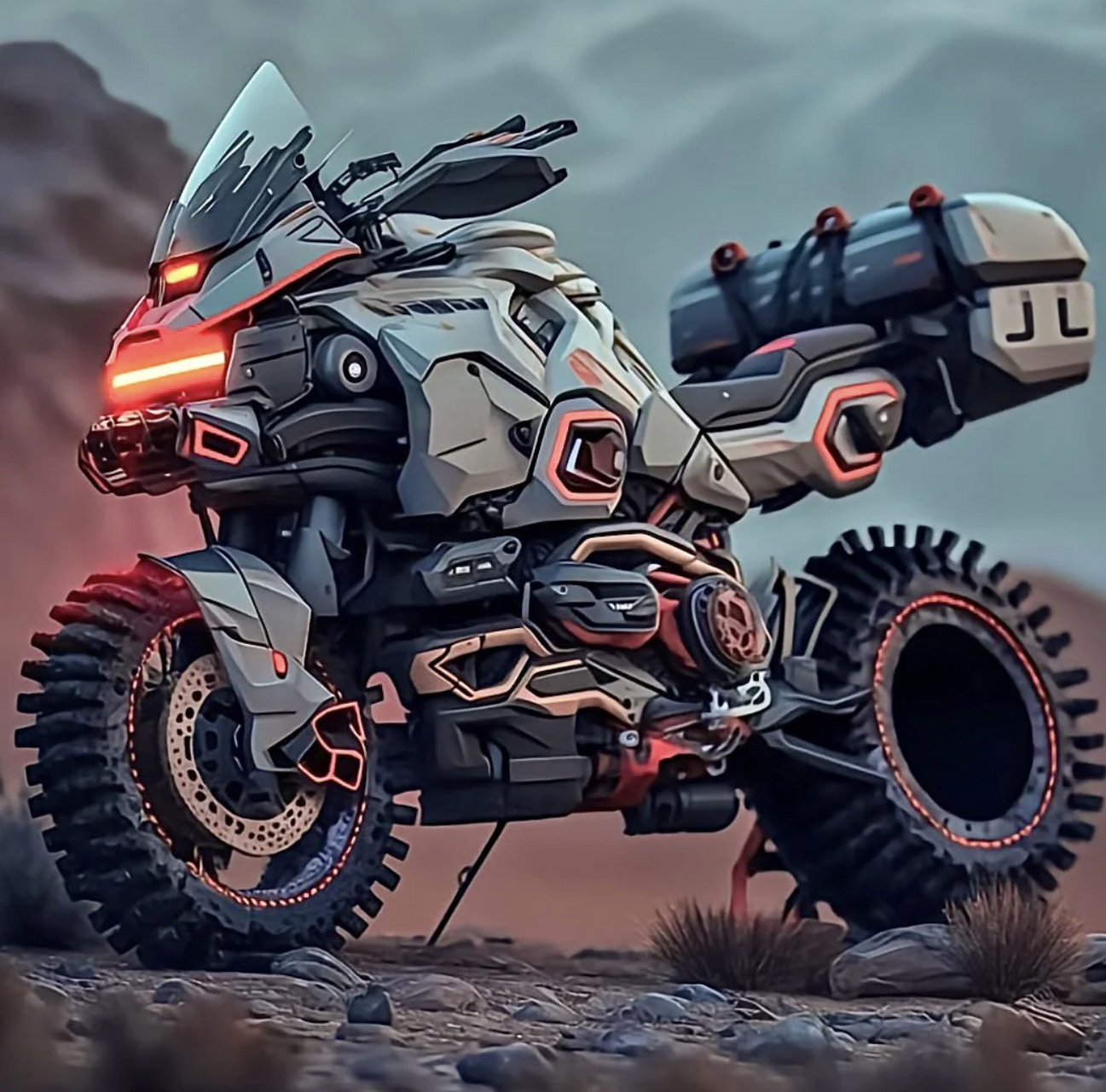 未来世界的机车概念图#动漫