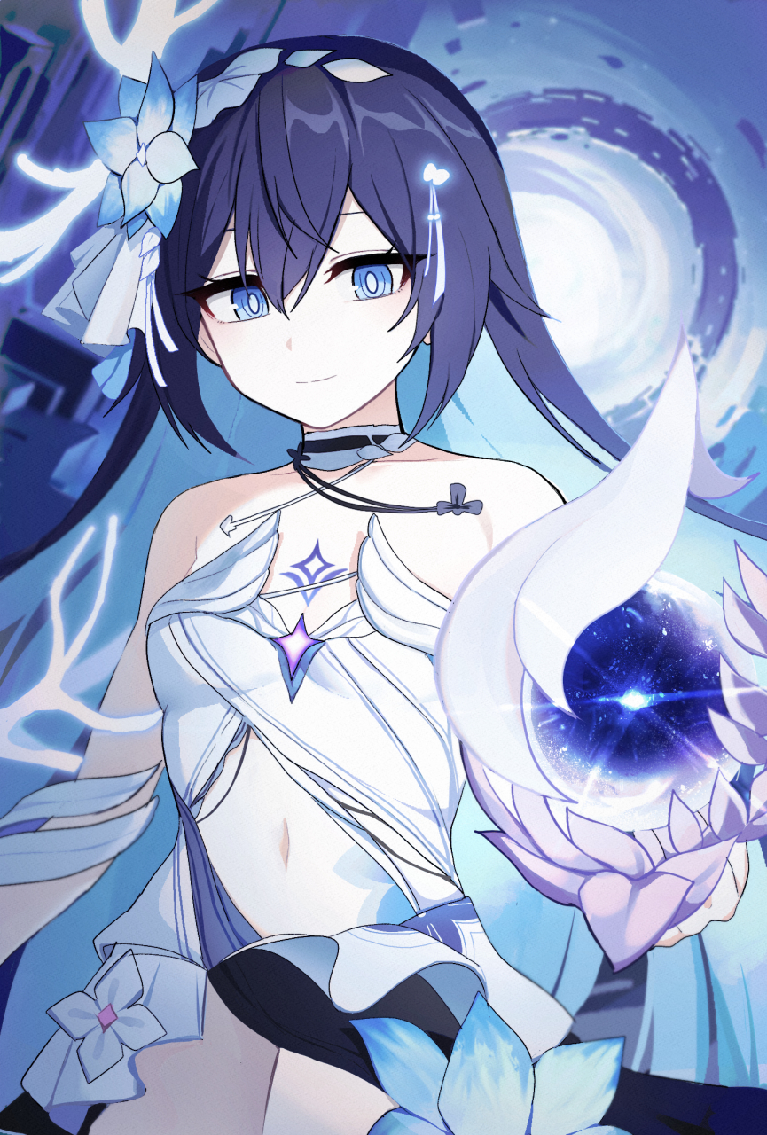 希儿要向大鸭鸭学养史莱姆 画师:lix#二次元美图# #我爱二次元# #崩坏