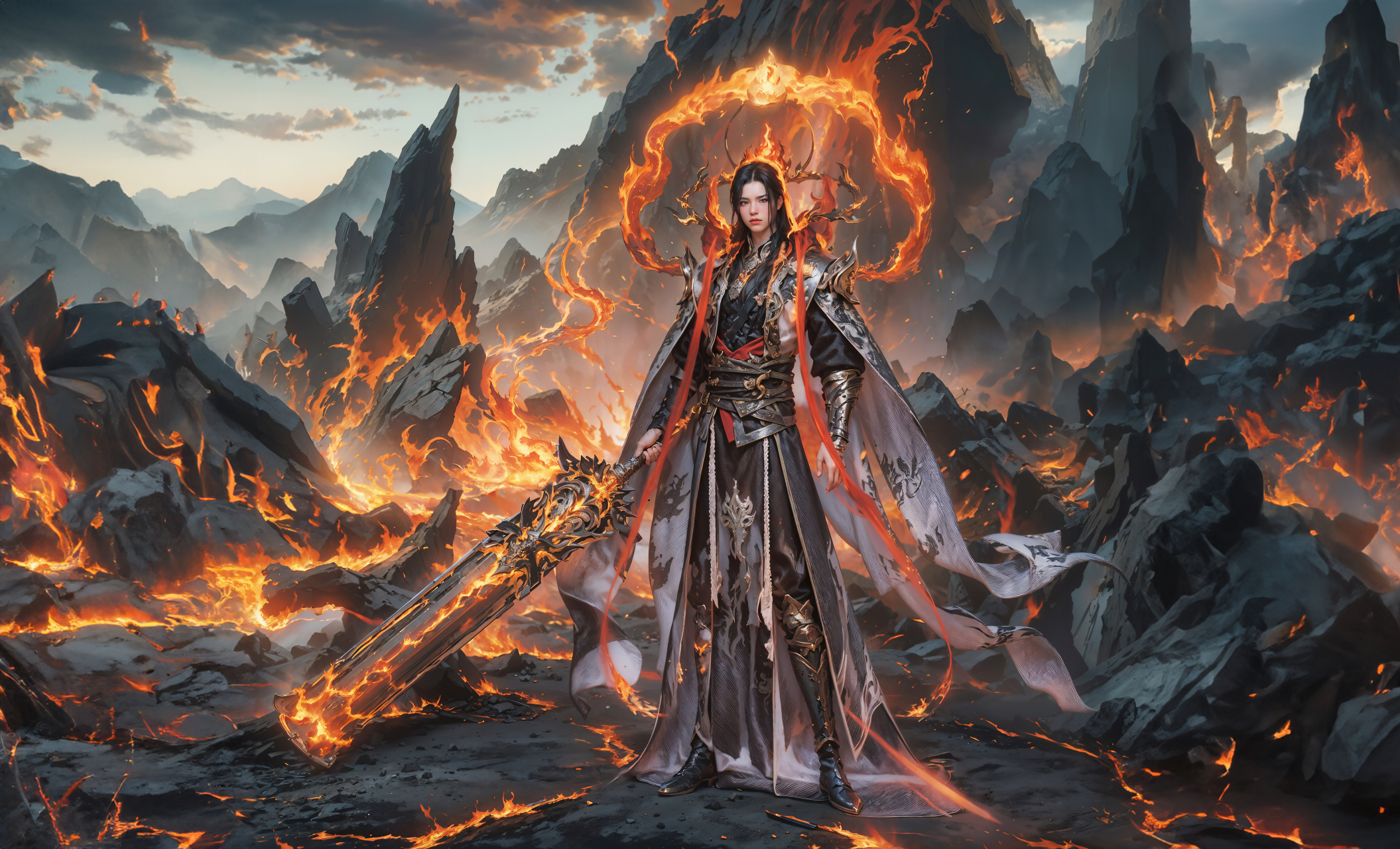 大主宰炎帝# #萧炎# 炎帝登场